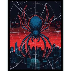 Realm Guard TCG Card Sleeves Spider Design Standard Size 100 Ct Matte FrontGloss